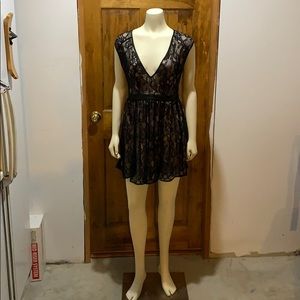 Black Lacey short dress